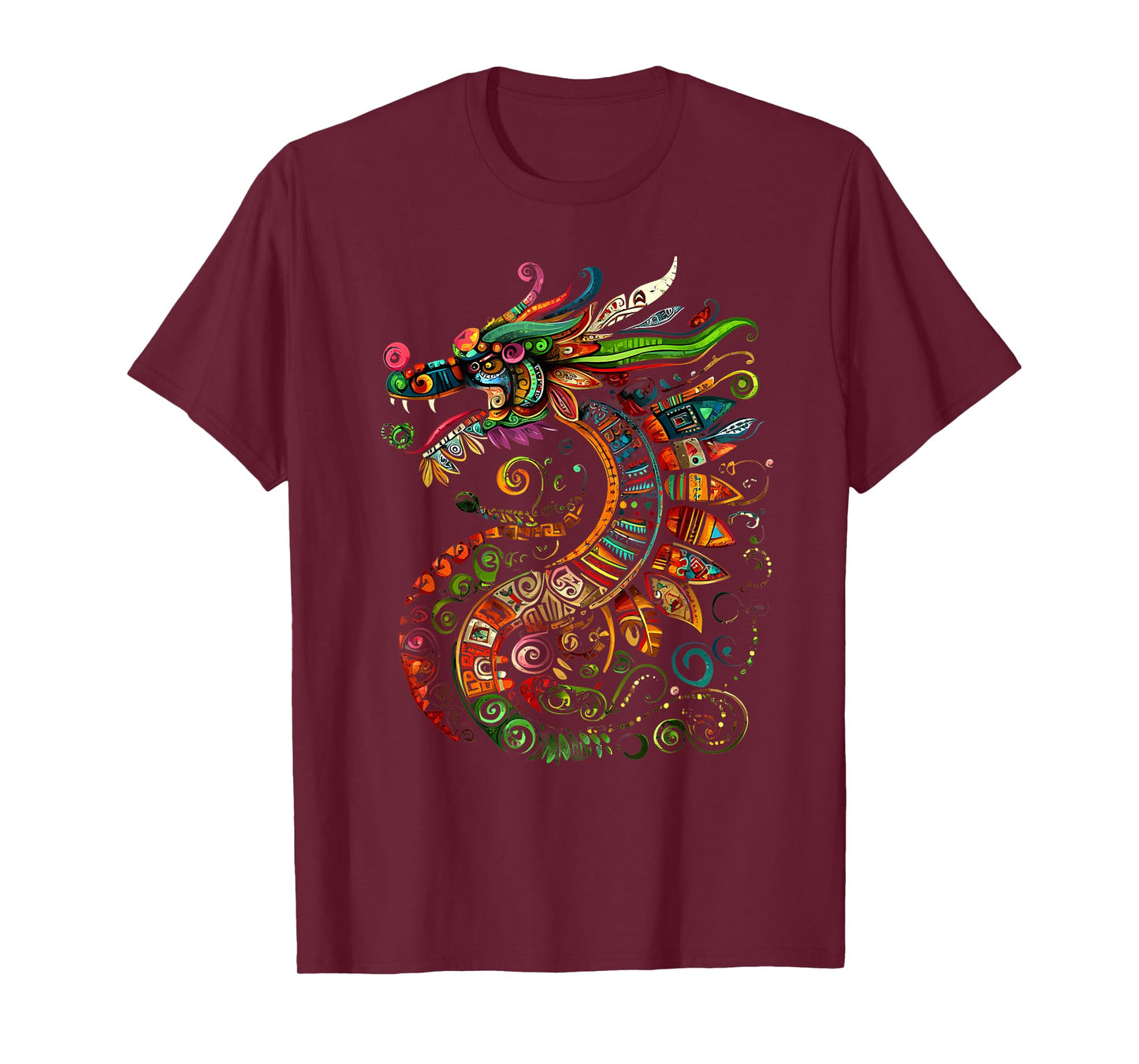 Aztec God Feathered Serpent Quetzalcoatl Mexican Mythology T-Shirt
