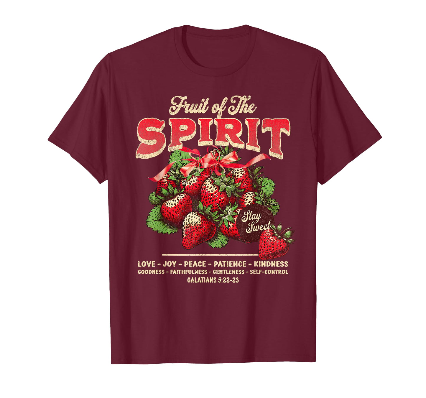 Fruit of The Spirit Bible Verse Christian Religious Women BD T-Shirt