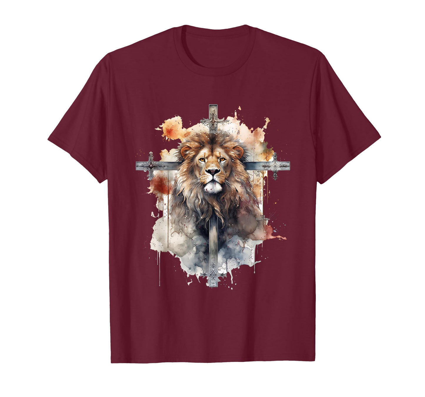 Lion Of Judah Lion Cross Christian Faith Jesus Hebrew Lion T-Shirt