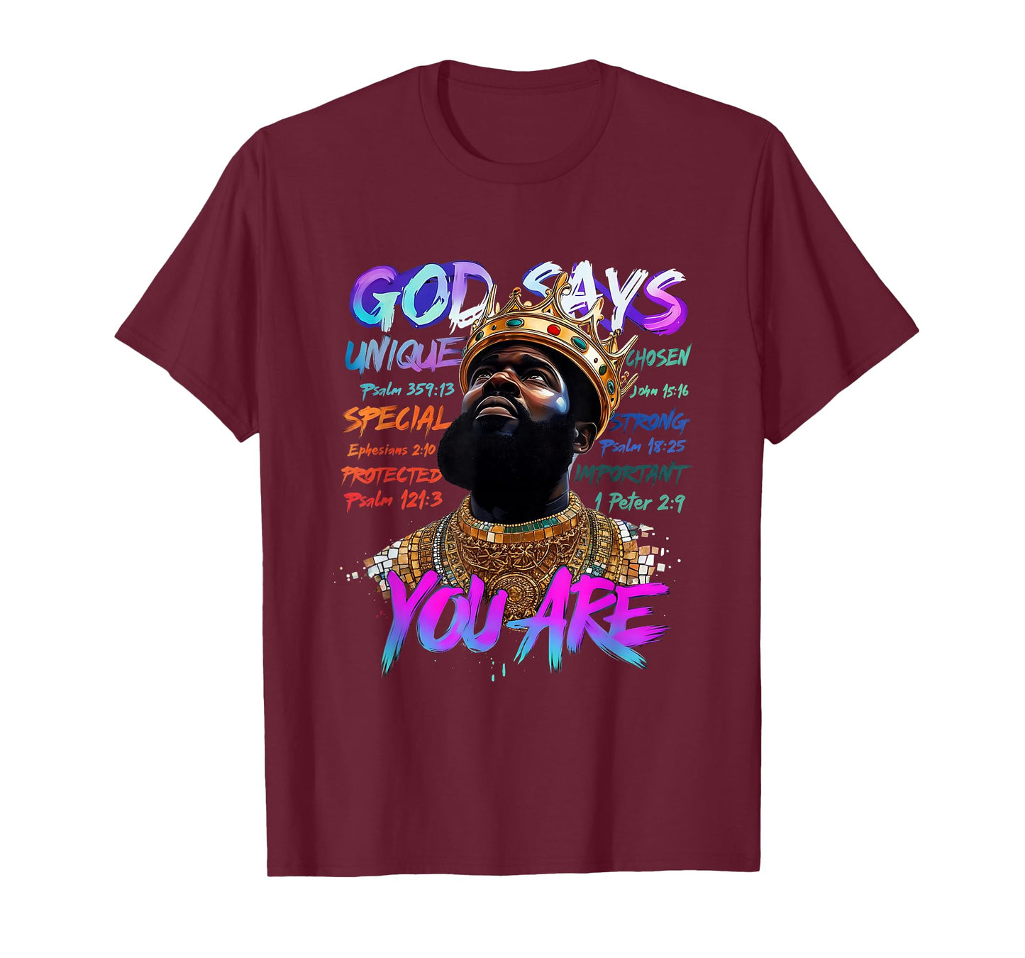 God Says You are Black Man African American Juneteenth T-Shirt