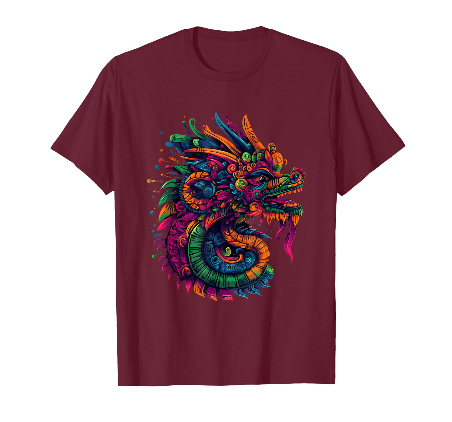 Aztec God Mexican Mythology Quetzalcoatl Feathered Serpent T-Shirt