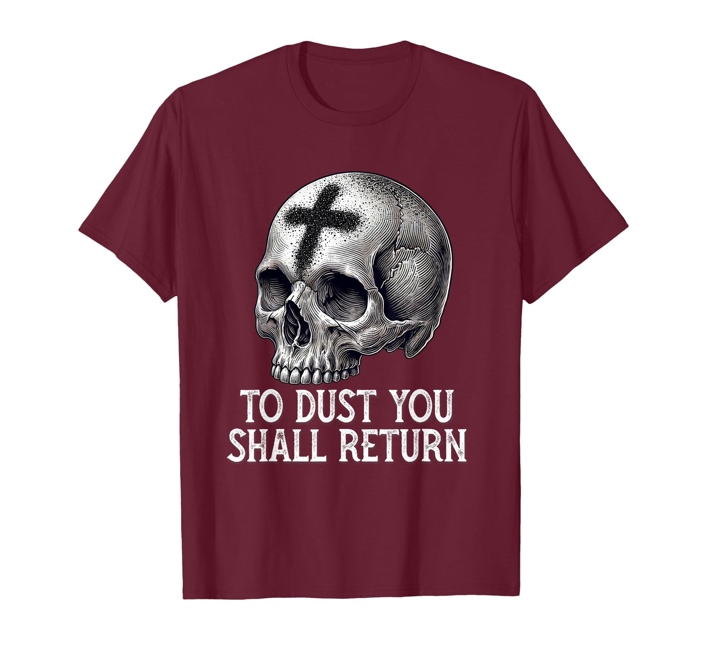 Memento Mori Catholic Crucifix Traditional Latin Mass Skull T-Shirt