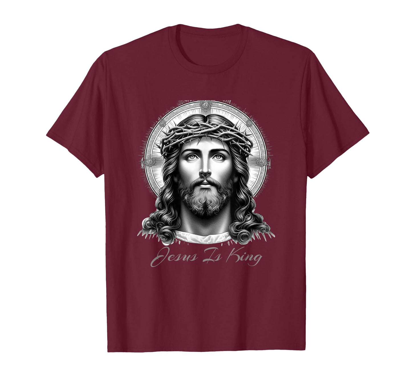 Jesus is King – Powerful Christian Art Design with Jesus T-Shirt