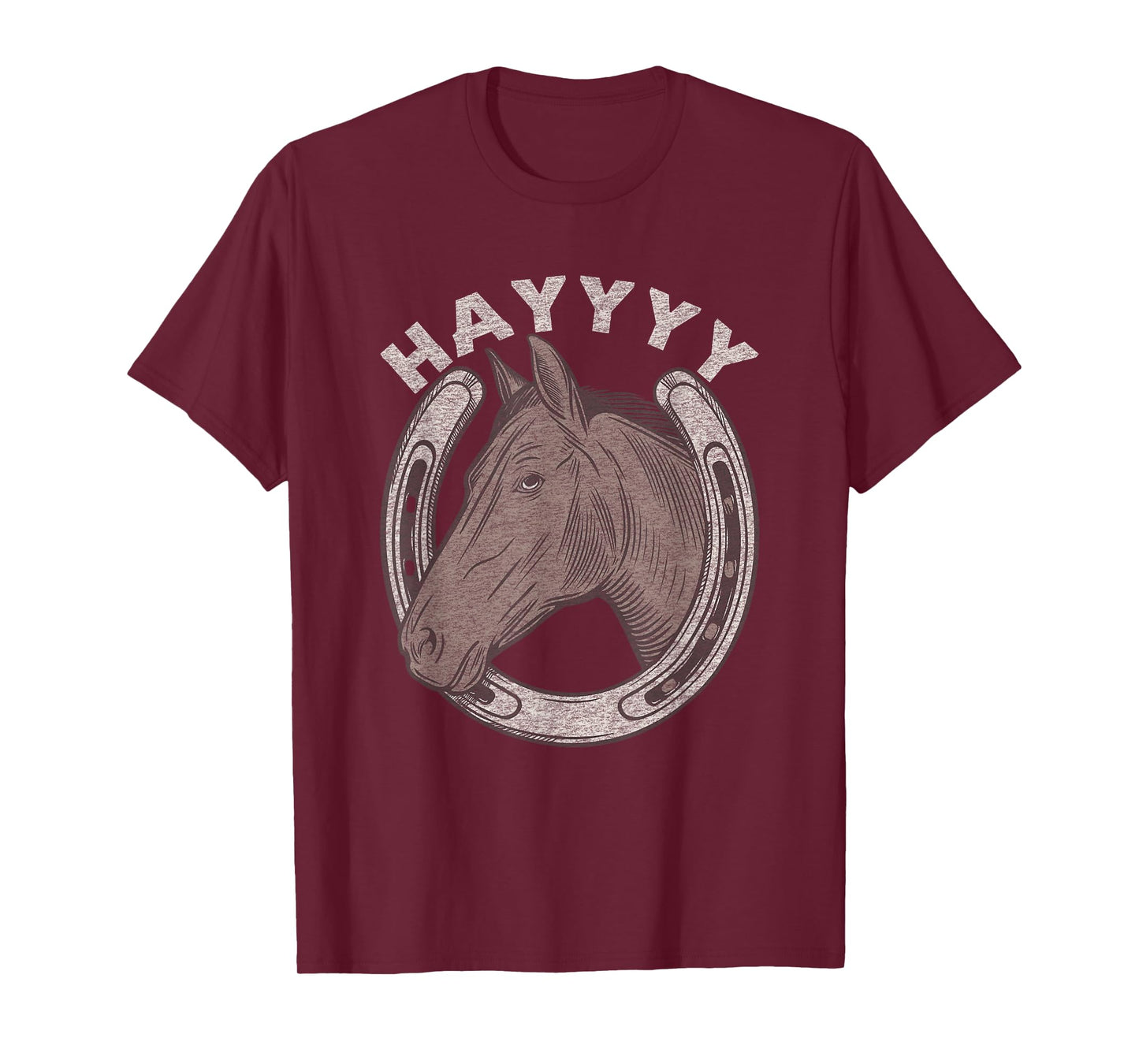 Funny Horse Hay Saying | Equestrian Lover Vintage Graphic T-Shirt