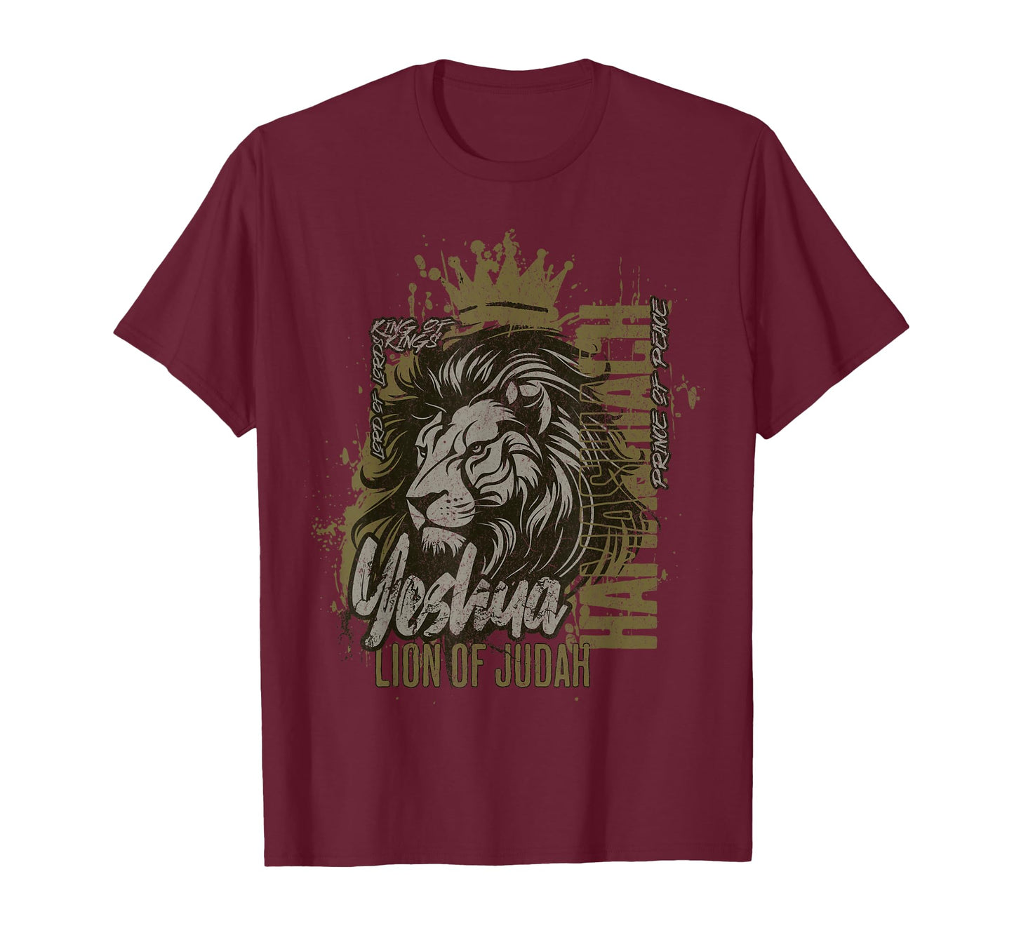 Yeshua Hamashiach Lion of Judah Messianic Hebrew Jesus T-Shirt