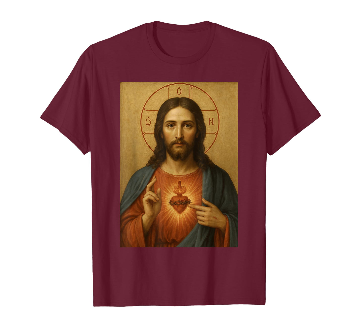 Icon of Jesus Christ - Catholic Sacred Heart of Jesus T-Shirt