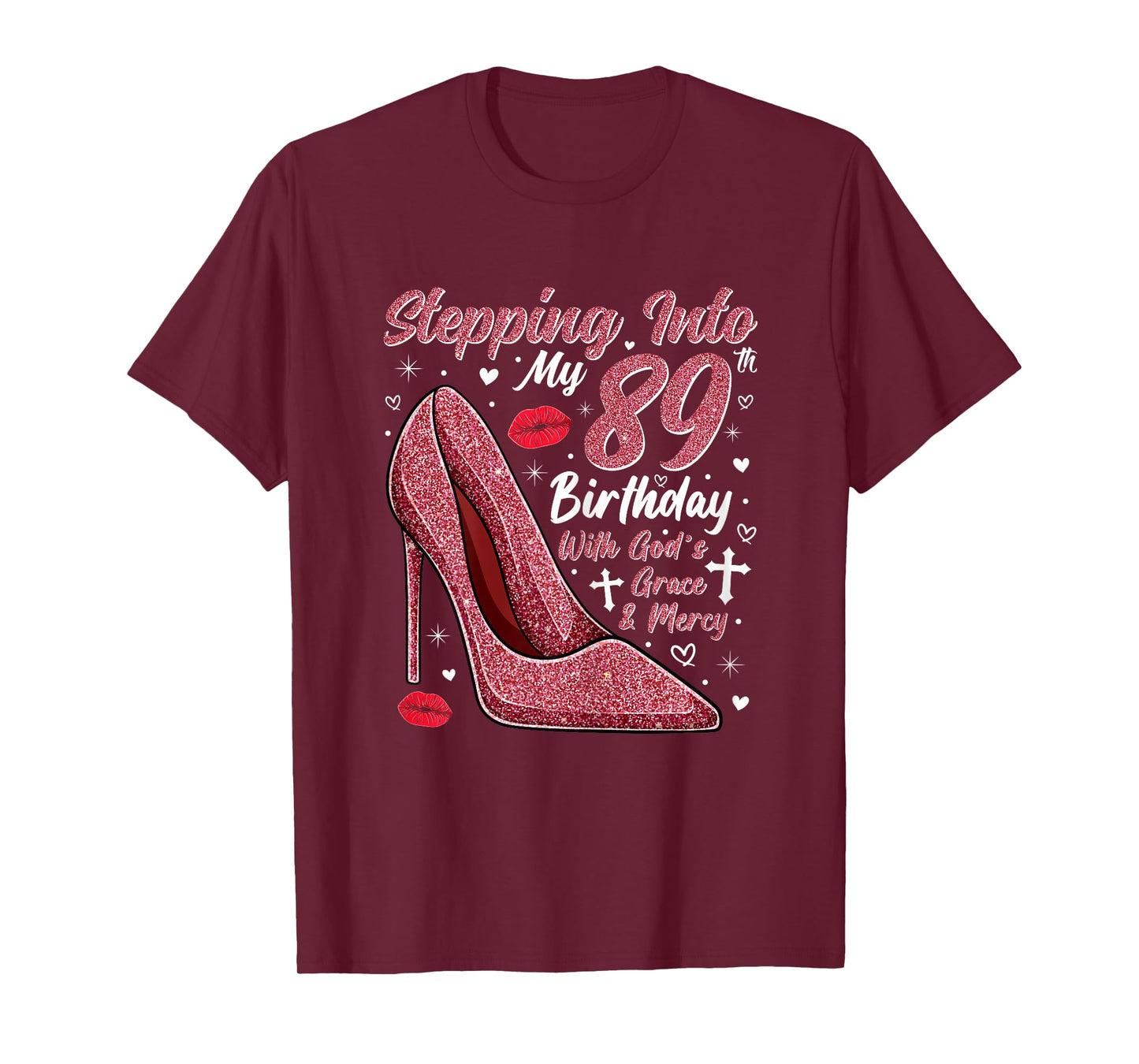Stepping Into My 89th Birthday Ladies 89 Year Old T-Shirt