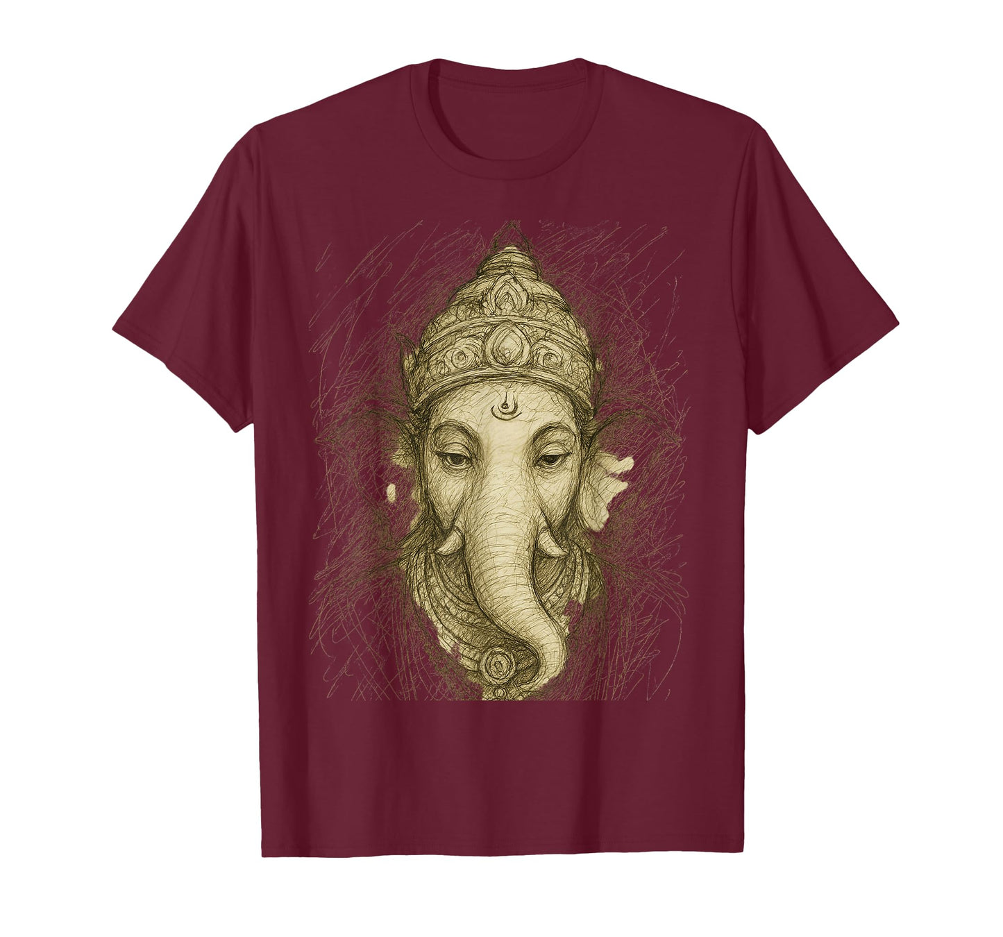 Hindu Ganesha Puja Elephant God India Meditation Yoga Murti T-Shirt