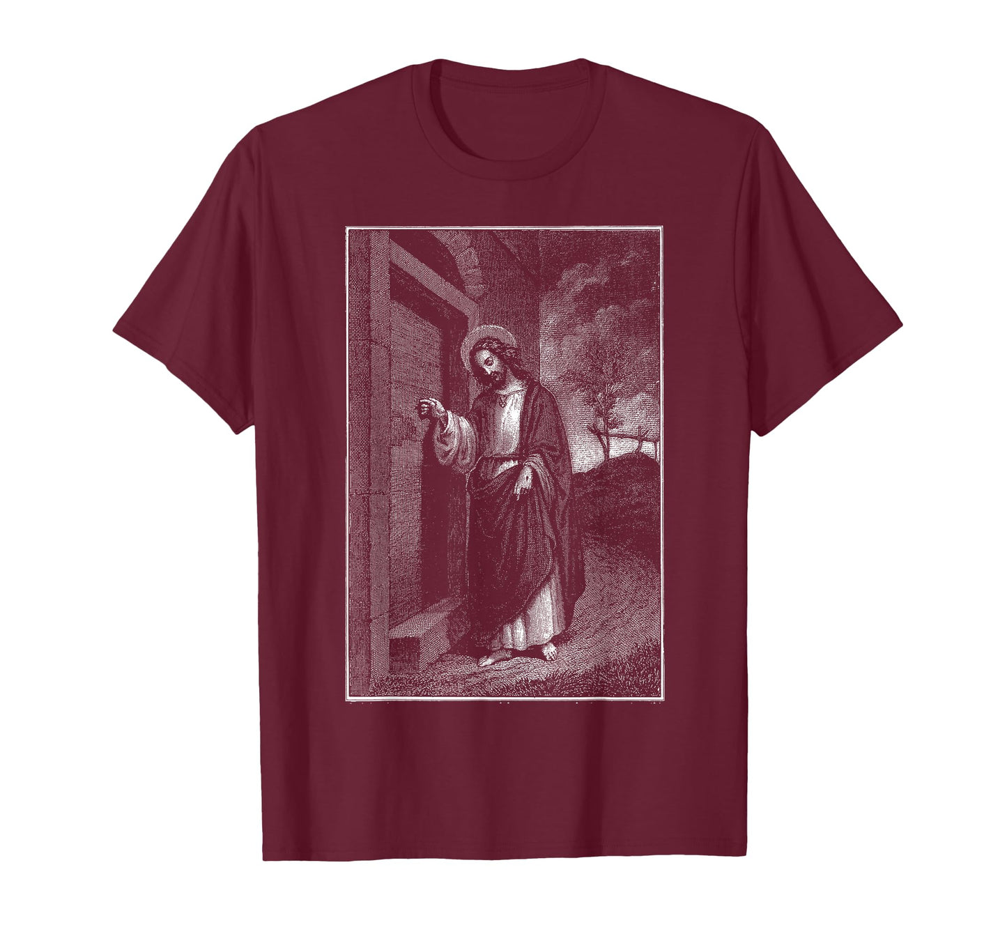 Jesus Christ Knocks On The Door Christian Bible Verses T-Shirt