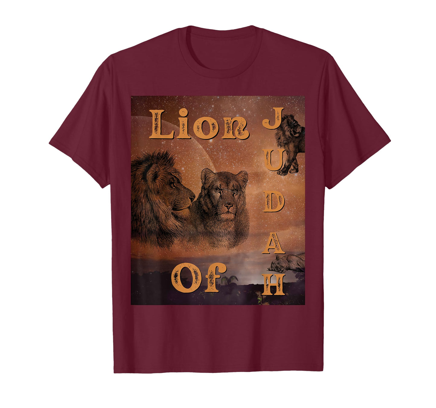 Lion of Judah Untamed Majesty Faith-Inspired Symbolism T-Shirt