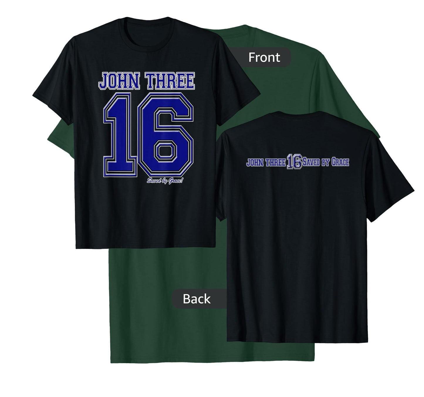 John 3:16 Double Sided Christian Salvation T-shirt T-Shirt
