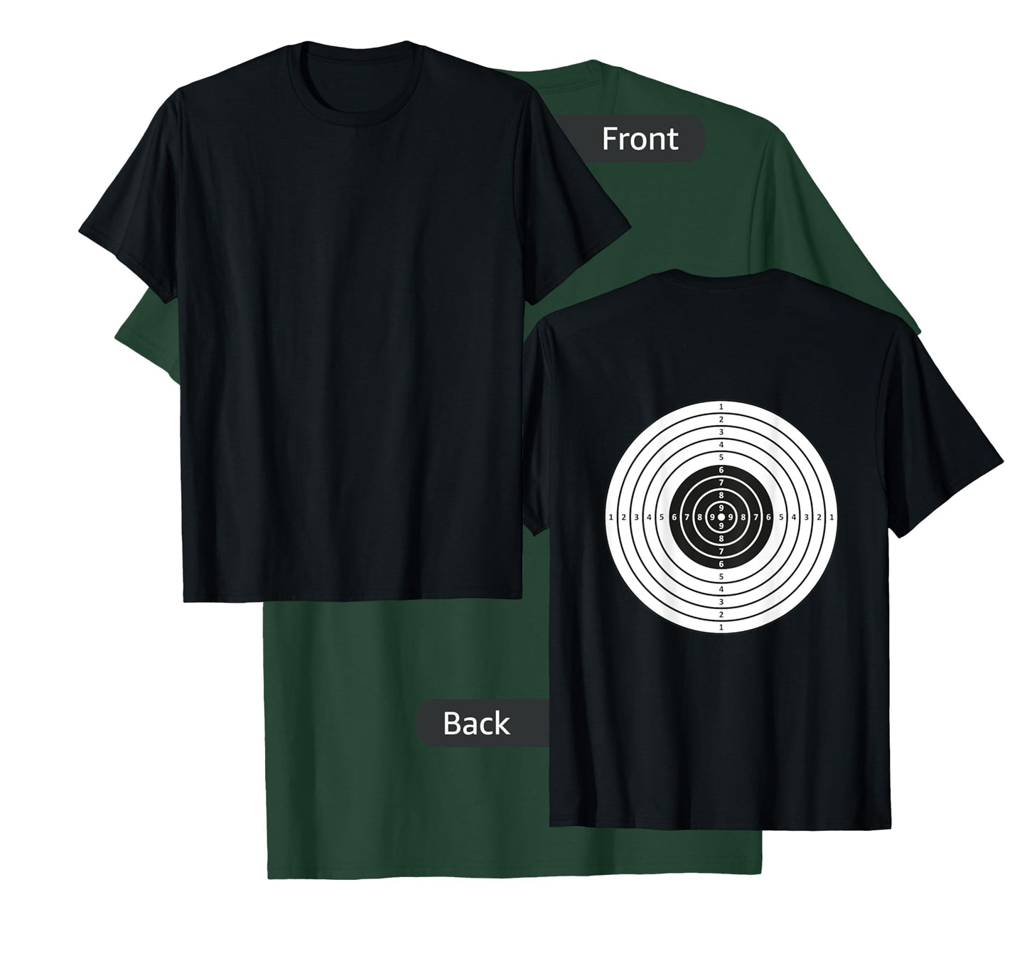 (Target on BACK, front is blank) Target on My Back T-Shirt