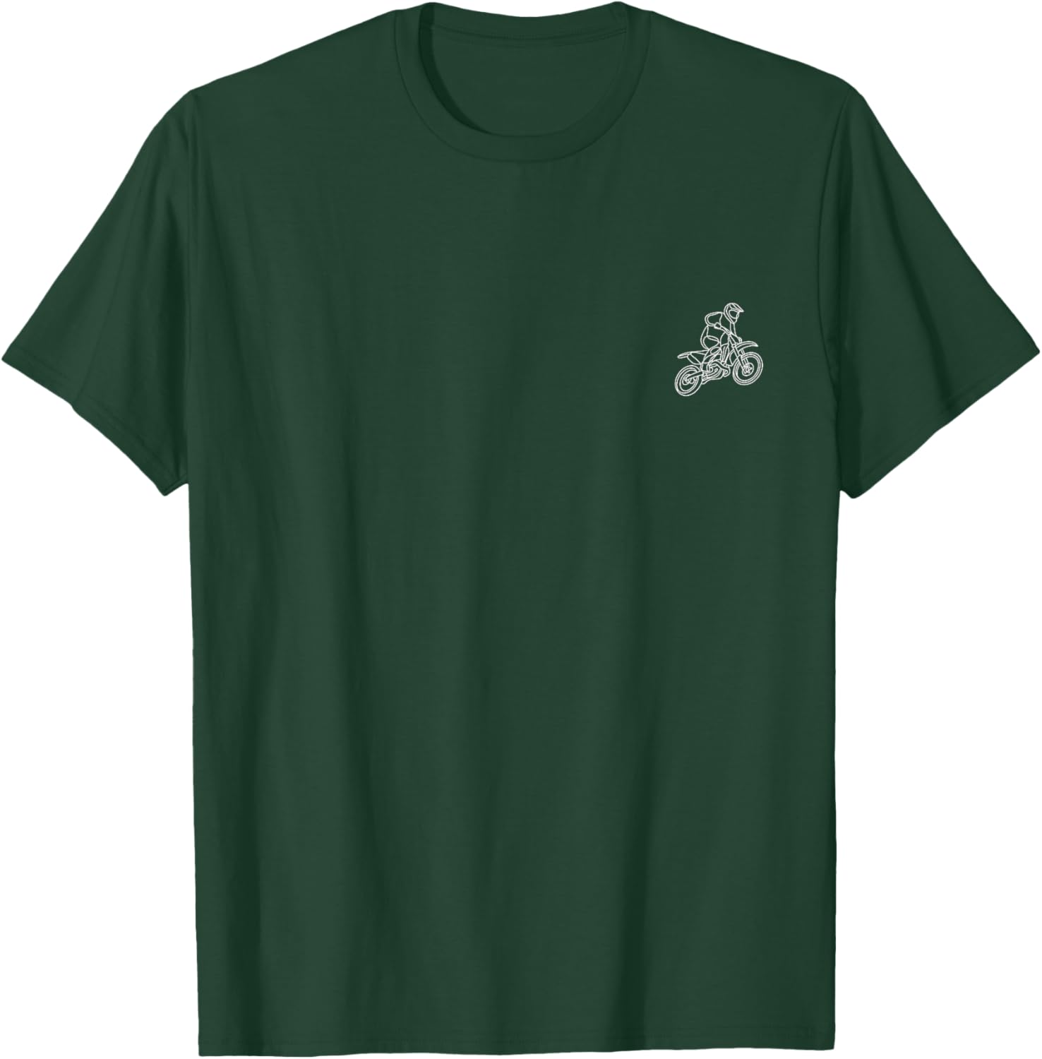 Dirt Bike Minimalism T-Shirt - T-Shirt | Forest