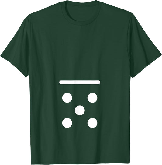 Domino Game 0 5 Dots Matching Halloween Group Costume T-Shirt - T-Shirt | Forest