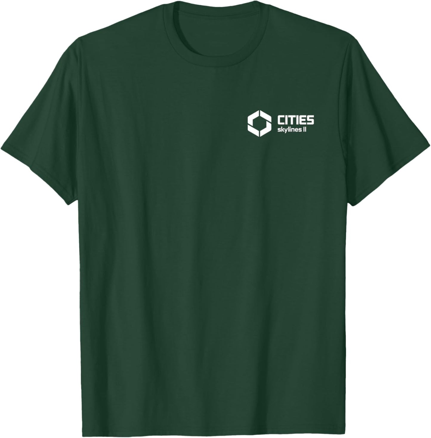 Cities Skylines II game logo white T-Shirt - T-Shirt | Forest