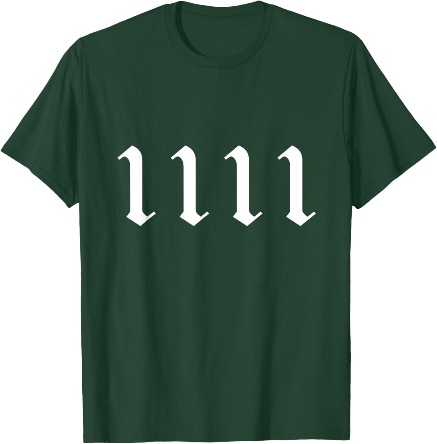 Angel Number 1111 Numerology Mystical Spiritual Number T-Shirt - T-Shirt | Forest