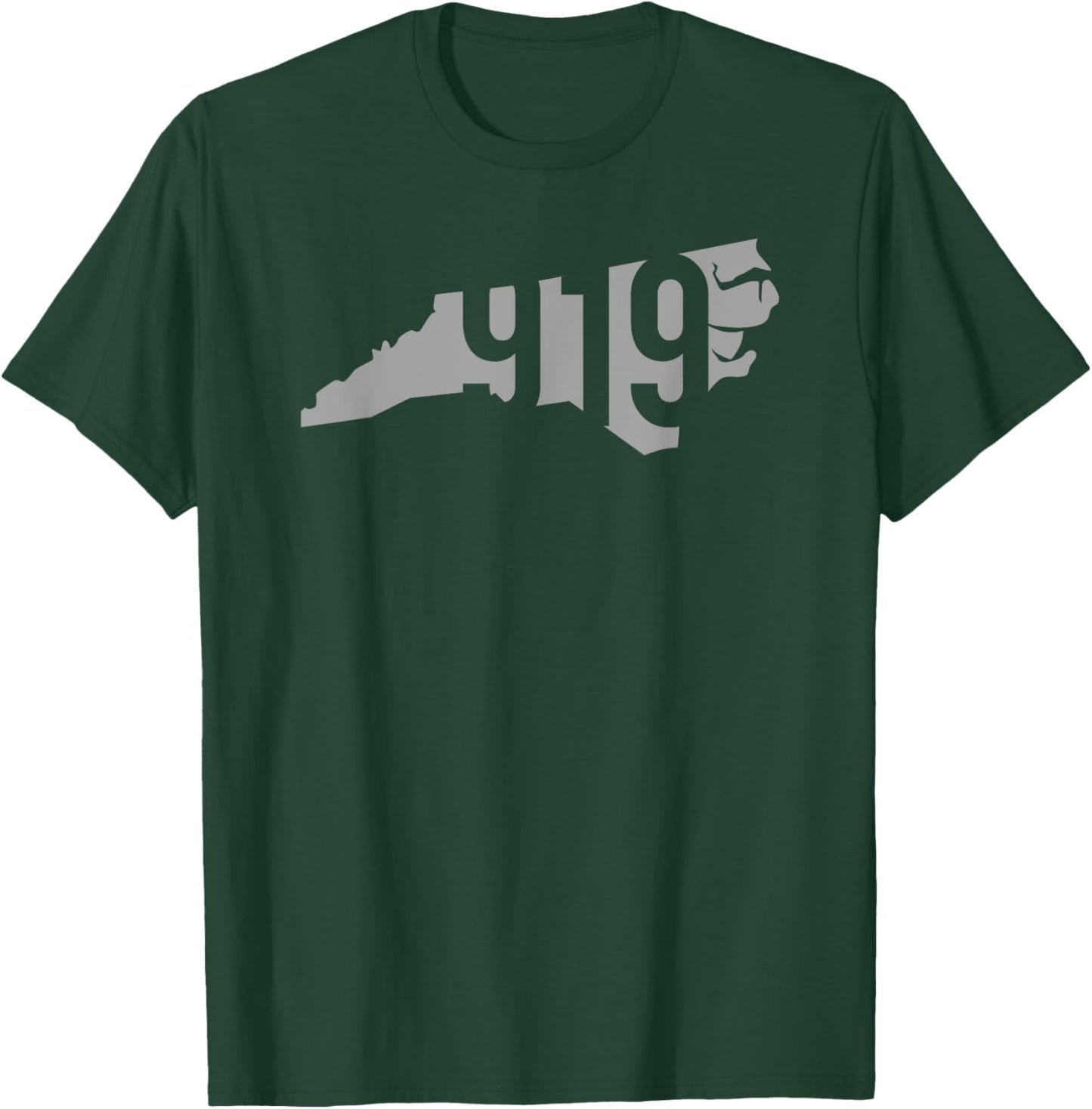 919 Area Code, Raleigh, Durham, Chapel Hill, North Carolina T-Shirt - T-Shirt | Forest