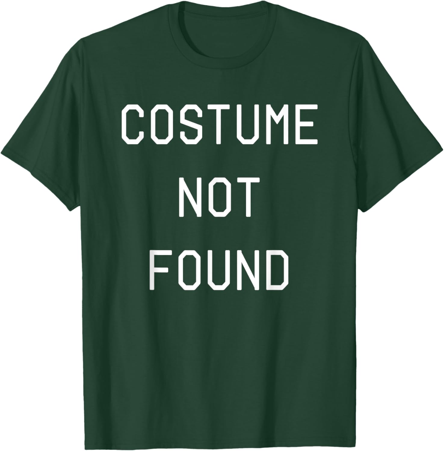 Error 404 Costume Not Found Funny Couples Matching Halloween T-Shirt - T-Shirt | Forest