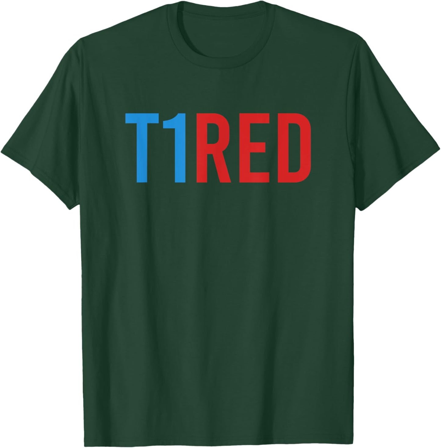T1red Blue Ribbon November Diabetes Awareness T-Shirt - T-Shirt | Forest