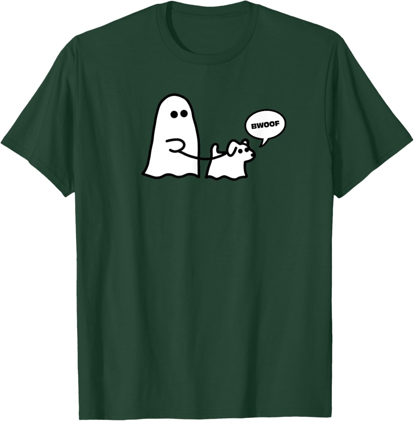 Ghost Walking Ghost Dog Bwoof Men Women Kids T-Shirt - T-Shirt | Forest