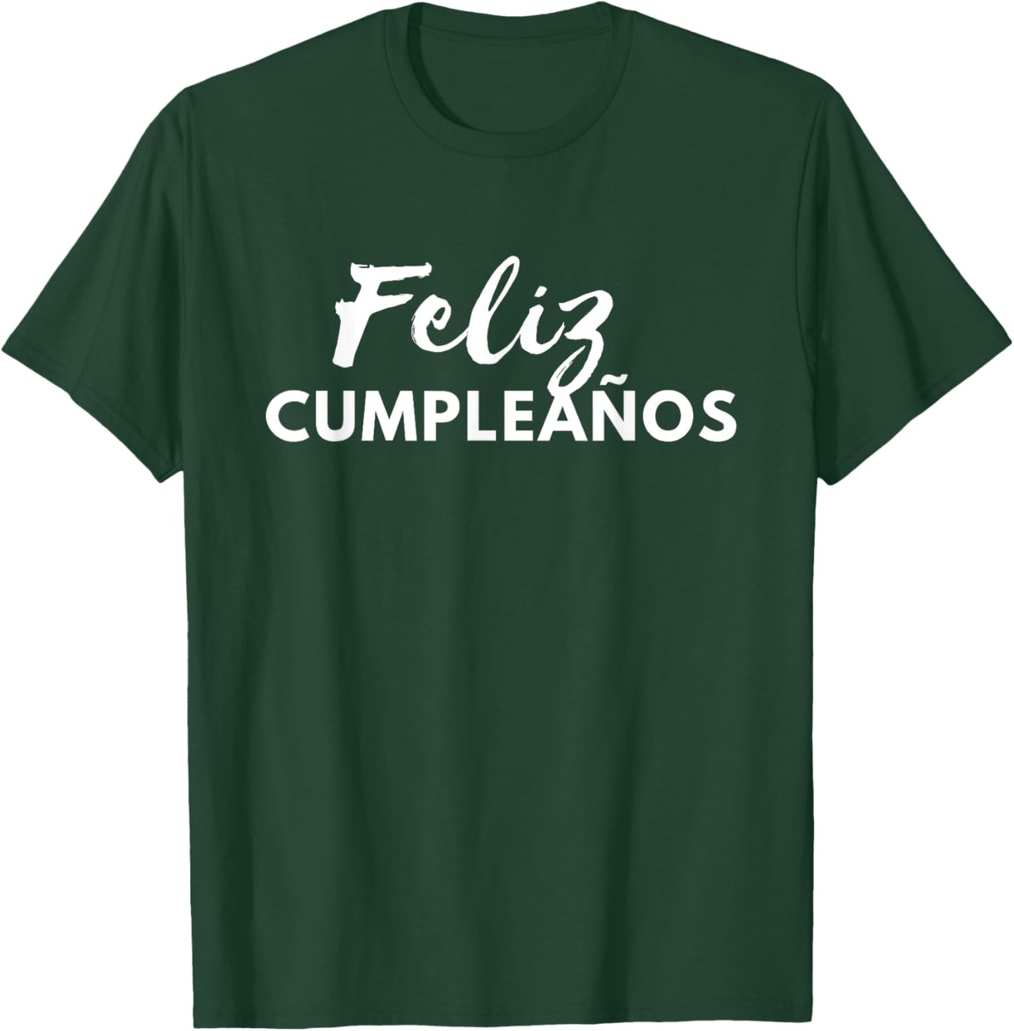 Colorful Happy Birthday in Spanish- Feliz cumpleaños T-Shirt - T-Shirt | Forest
