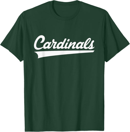 Del Valle Cardinals Vintage Swoosh T-Shirt - T-Shirt | Forest