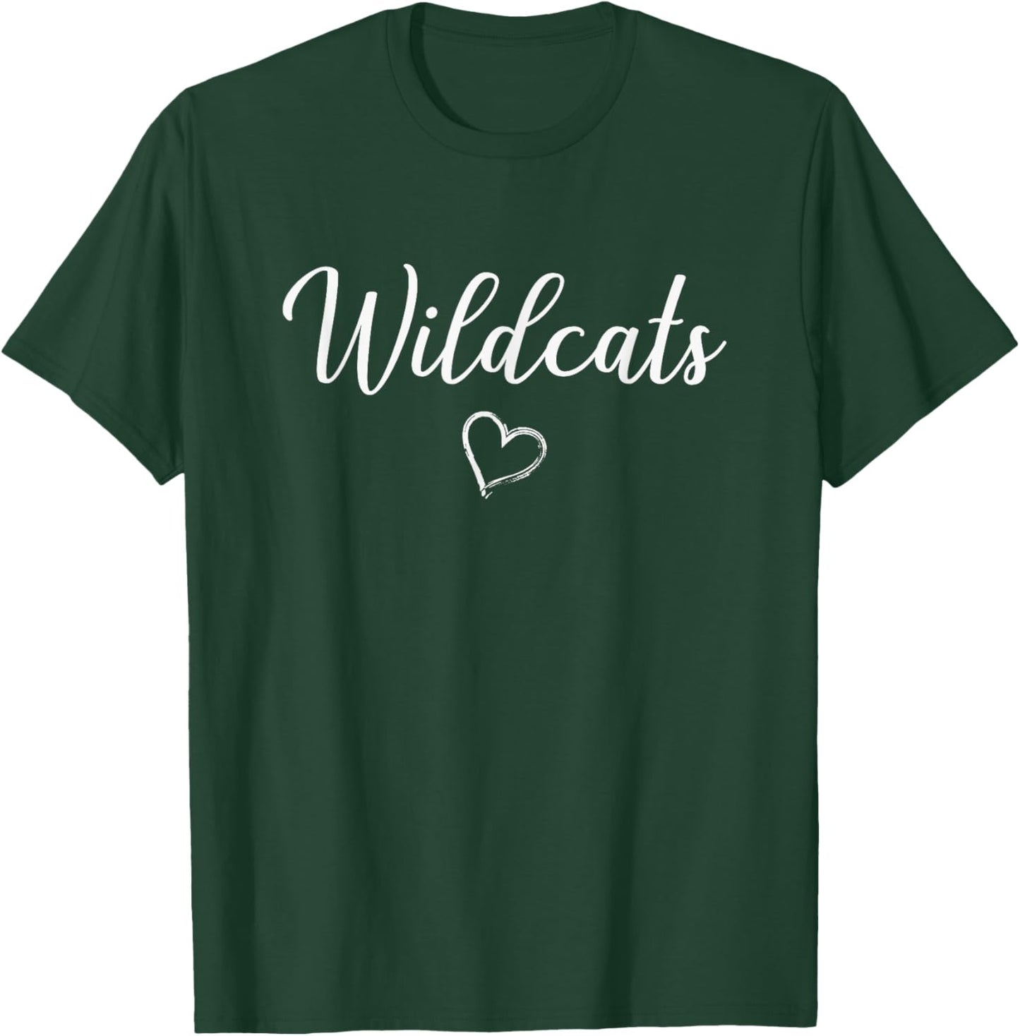 Arvada West Wildcats Above Small Heart T-Shirt - T-Shirt | Forest