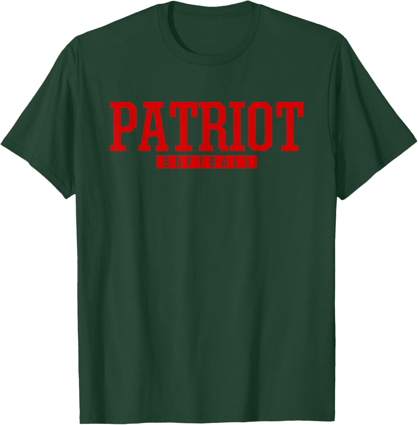 Patriot High School Softball T-Shirt - T-Shirt | Forest