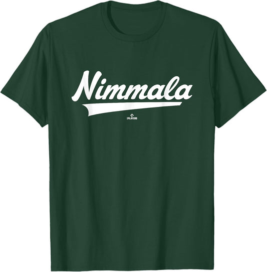 Vintage Gameday Swoosh Arjun Nimmala Prospect Baseball Fan T-Shirt - T-Shirt | Forest