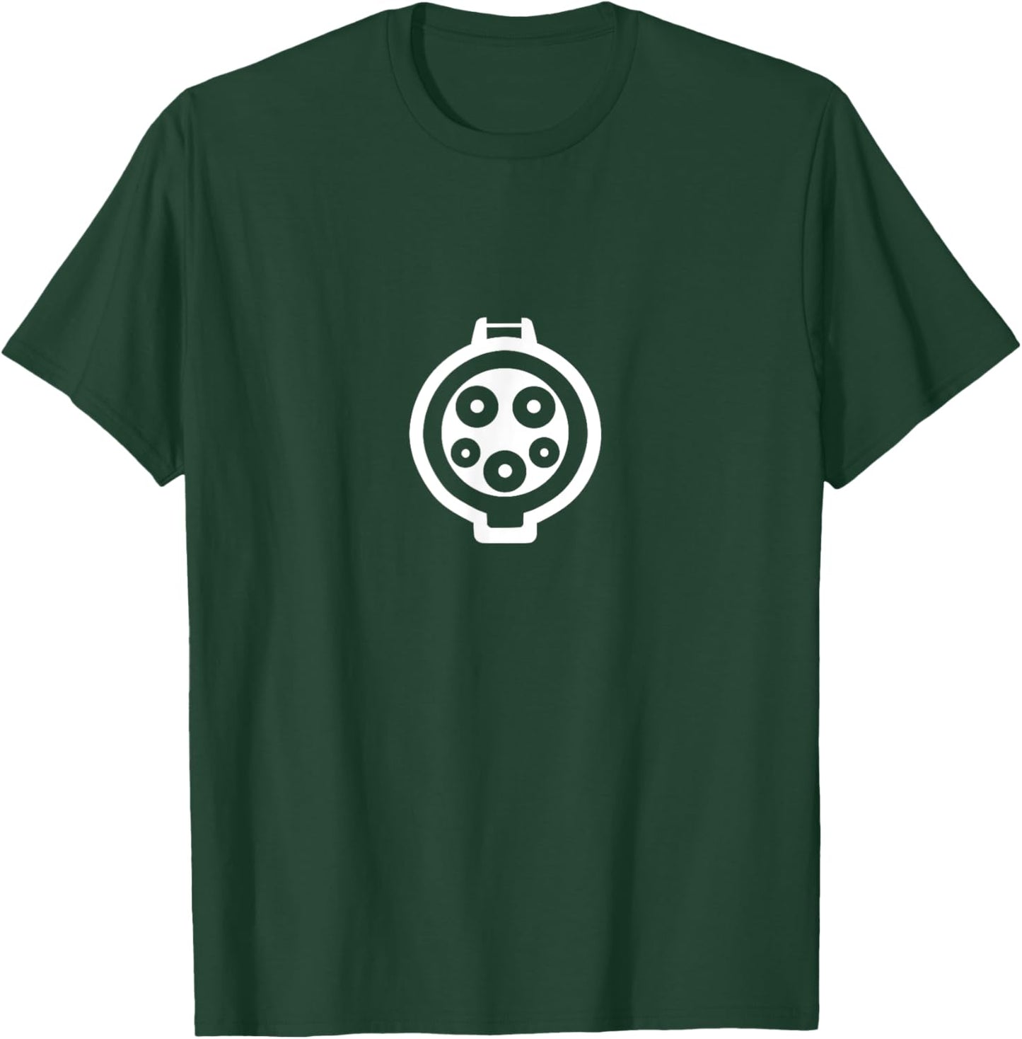 Electric Car J Plug, Type 1 Connector, J1772 Vehicle Charger T-Shirt - T-Shirt | Forest