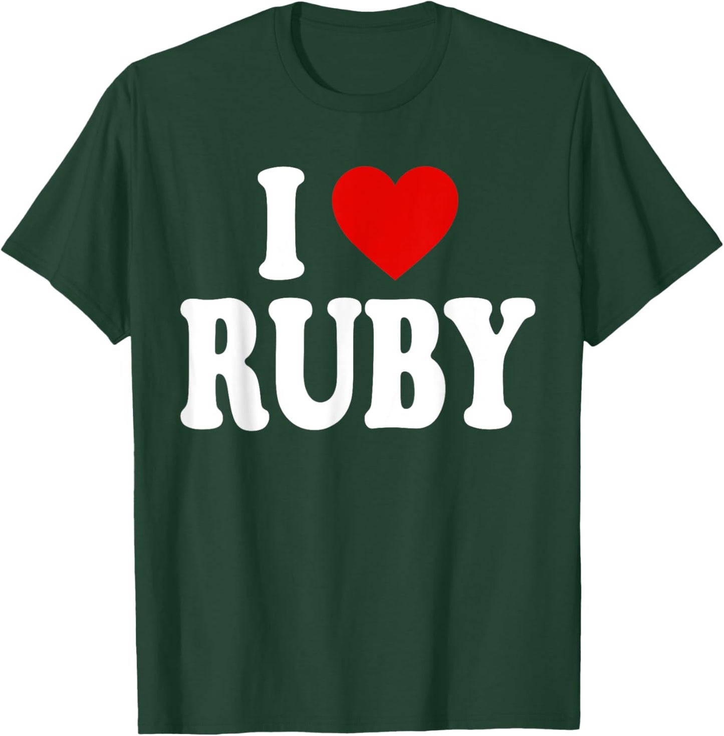 I Heart Love Ruby T-Shirt - T-Shirt | Forest