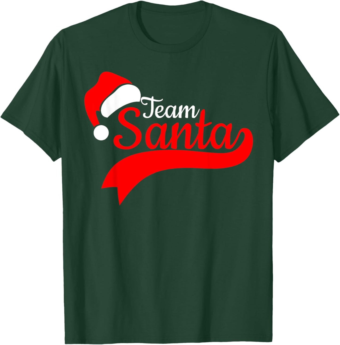 Team Santa Christmas Squad Family Matching Pajamas Boys Men T-Shirt - T-Shirt | Forest