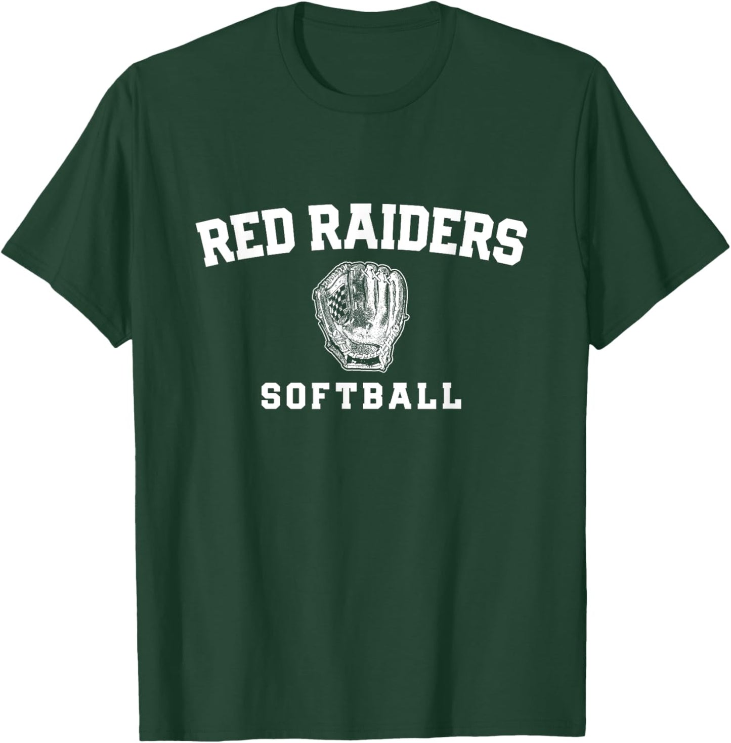Red Raiders Ajo Softball Mitt HS T-Shirt - T-Shirt | Forest