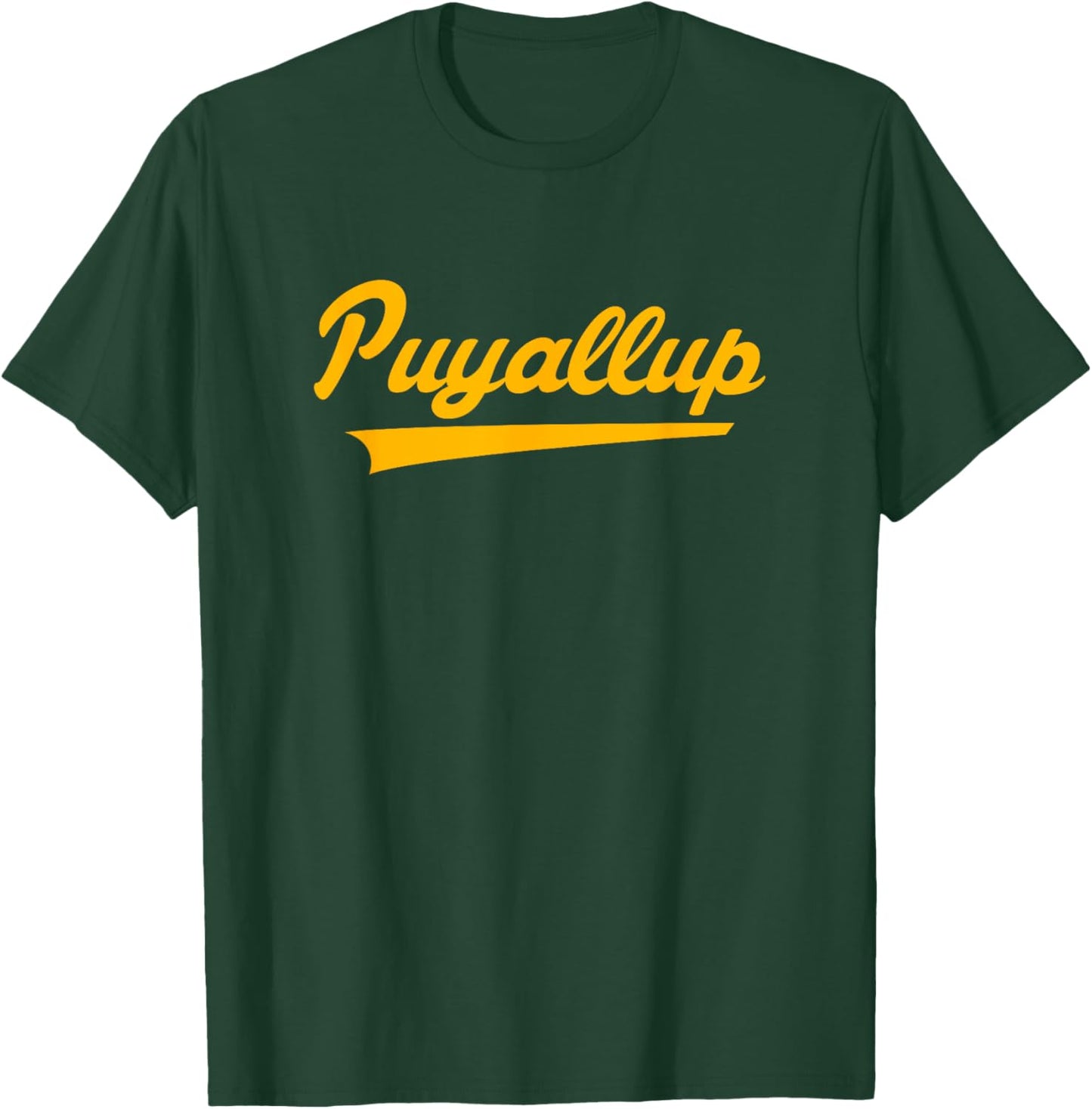 Puyallup High School Vintage Swoosh T-Shirt - T-Shirt | Forest