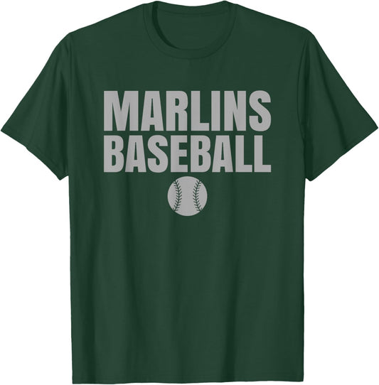 Arnold Marlins Baseball T-Shirt - T-Shirt | Forest