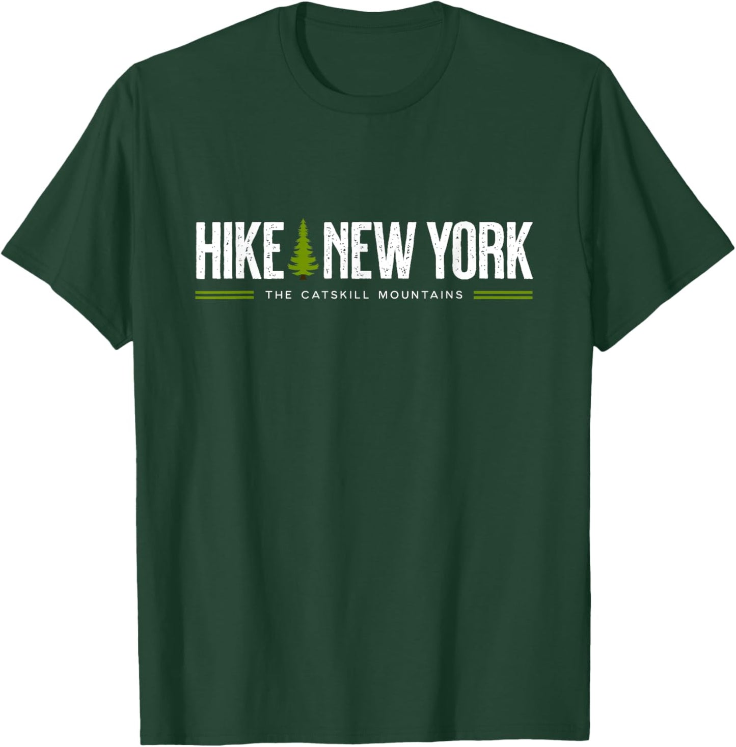 New York The Catskills Hike Tree Retro Graphic T-Shirt - T-Shirt | Forest