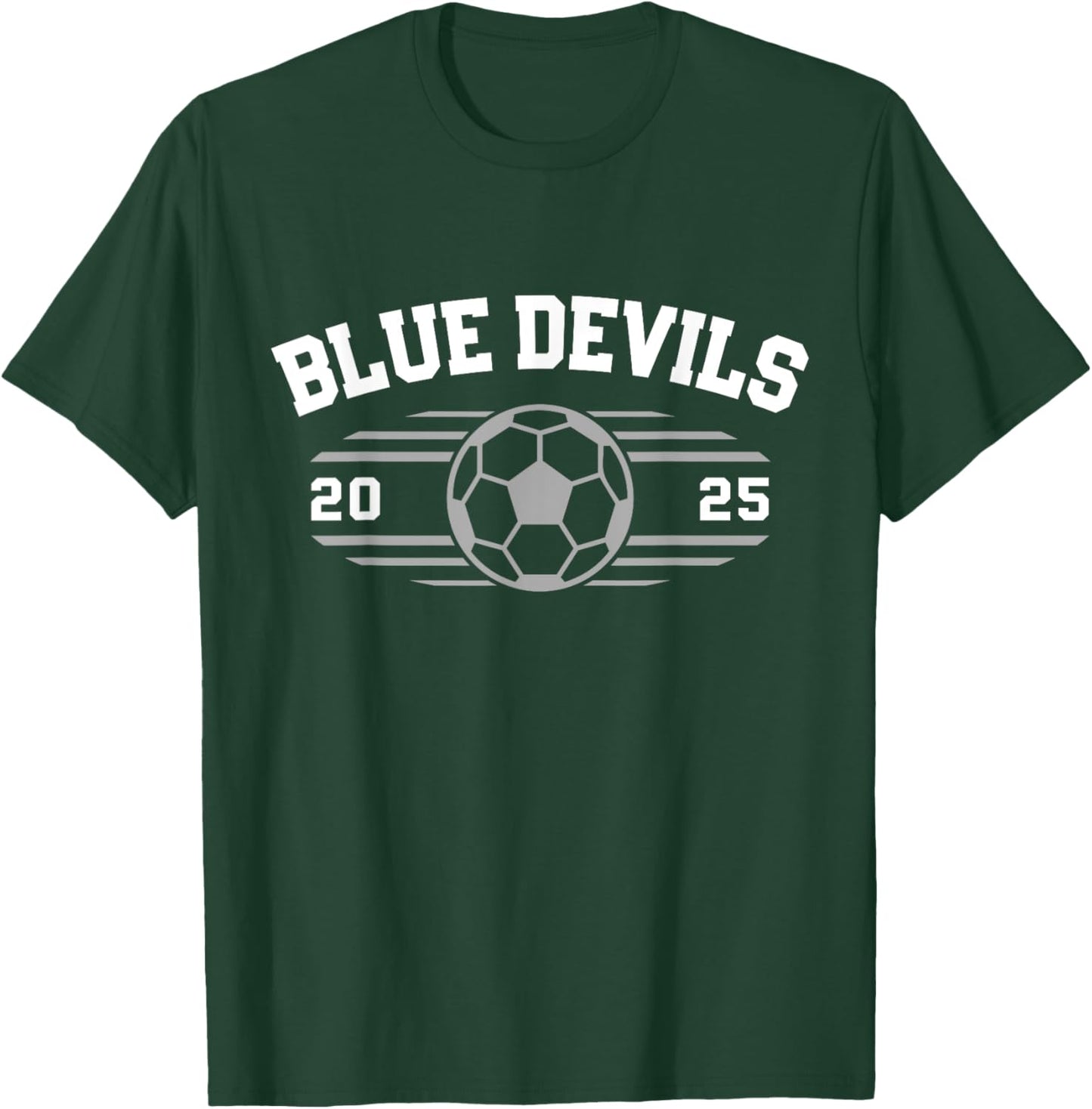 Blue Devils Victor Central Soccer Ball 2025 HS T-Shirt - T-Shirt | Forest