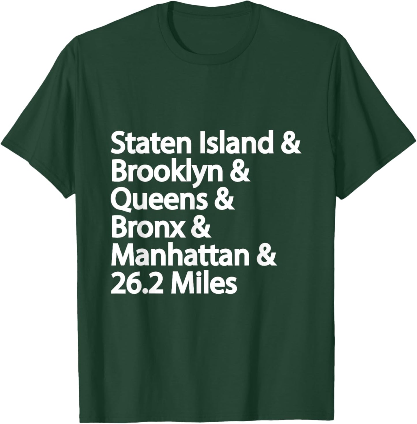 5 Boroughs NYC Running T-Shirt - T-Shirt | Forest