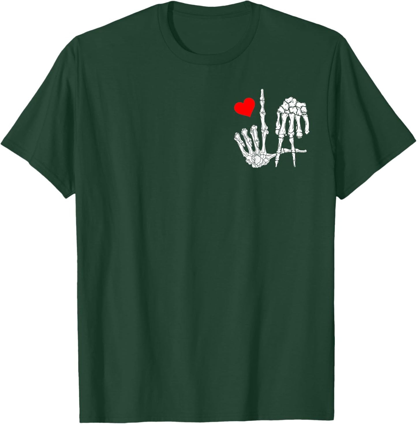 I Love Los Angeles With Skeleton LA Sign to Represent City T-Shirt - T-Shirt | Forest