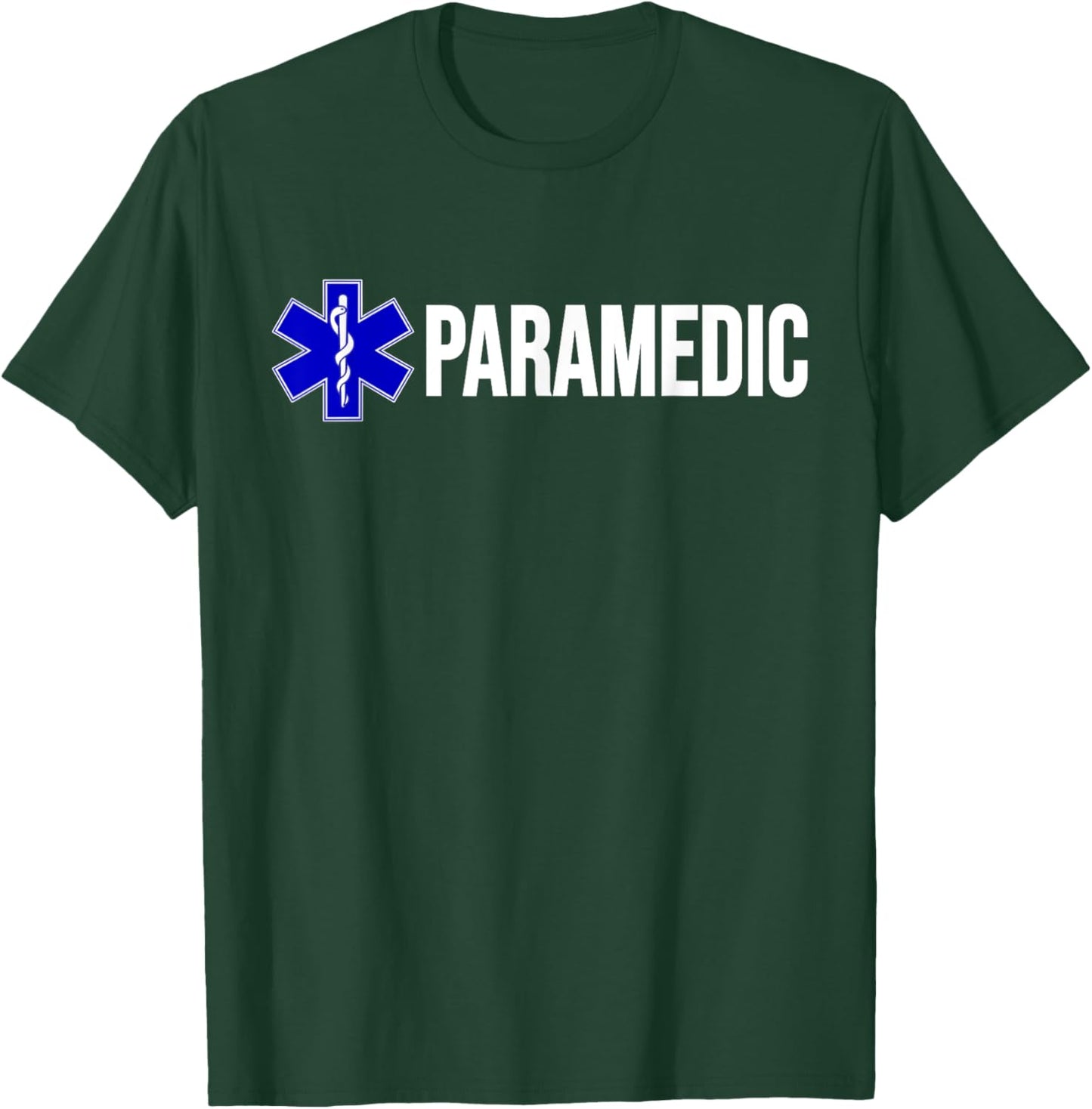 Paramedic Uniform Costume Star of Life EMT EMS Ambulance T-Shirt - T-Shirt | Forest
