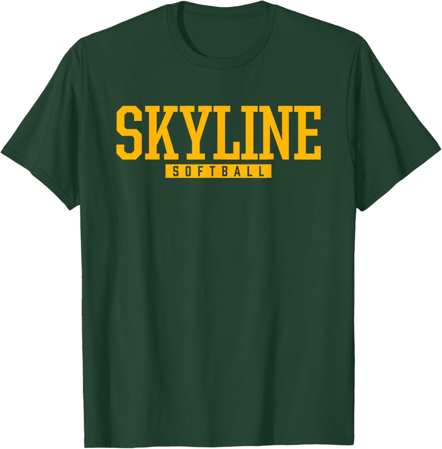 Skyline High School Softball T-Shirt - T-Shirt | Forest