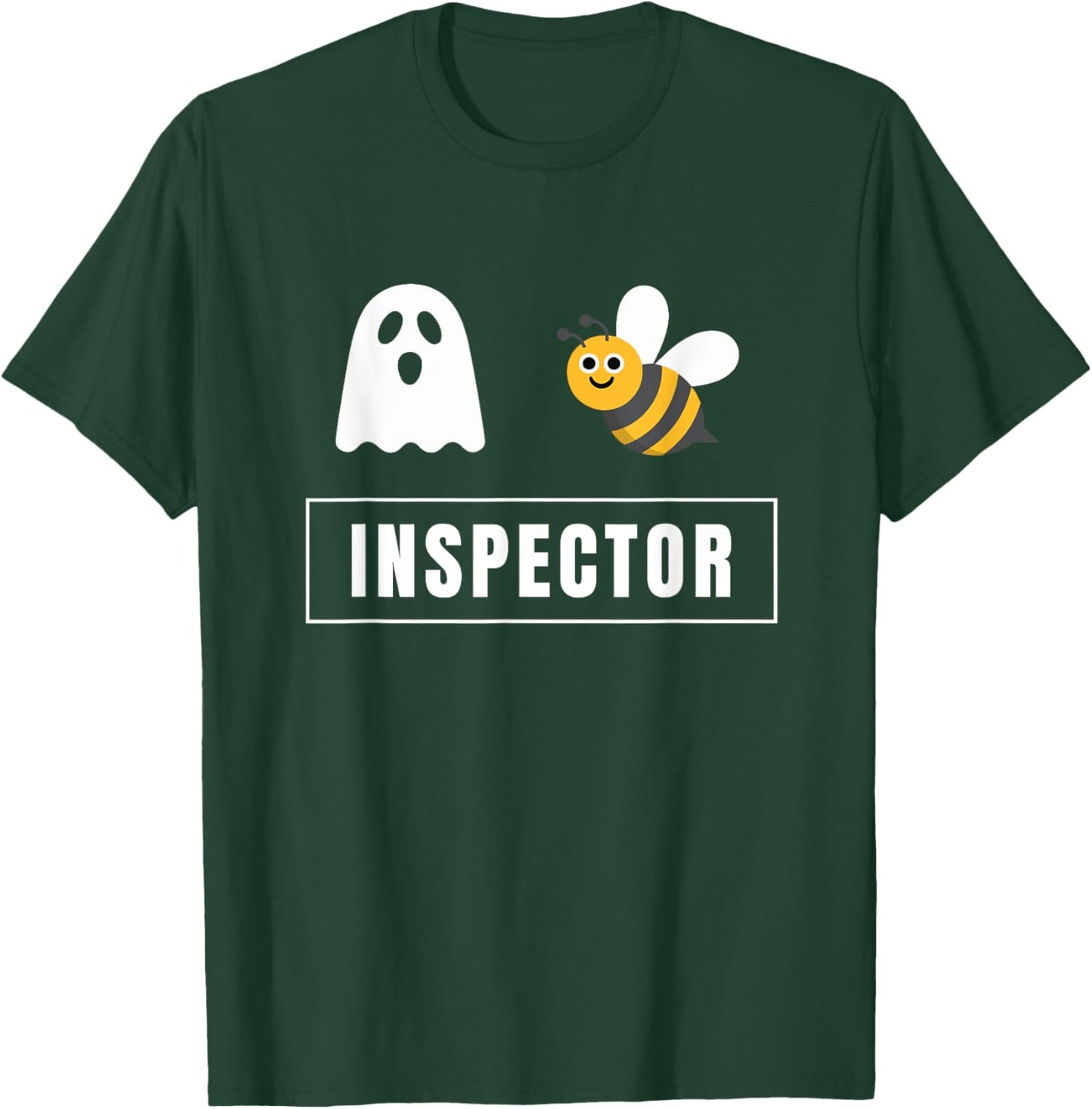 Boo-Bee Inspector Lazy DIY Halloween Costume Funny Ghost T-Shirt - T-Shirt | Forest