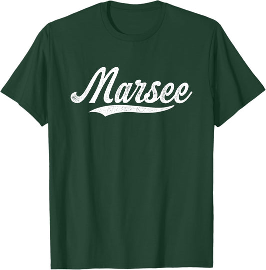 Distressed Script Jakob Marsee Prospect Baseball Fan Gear T-Shirt - T-Shirt | Forest
