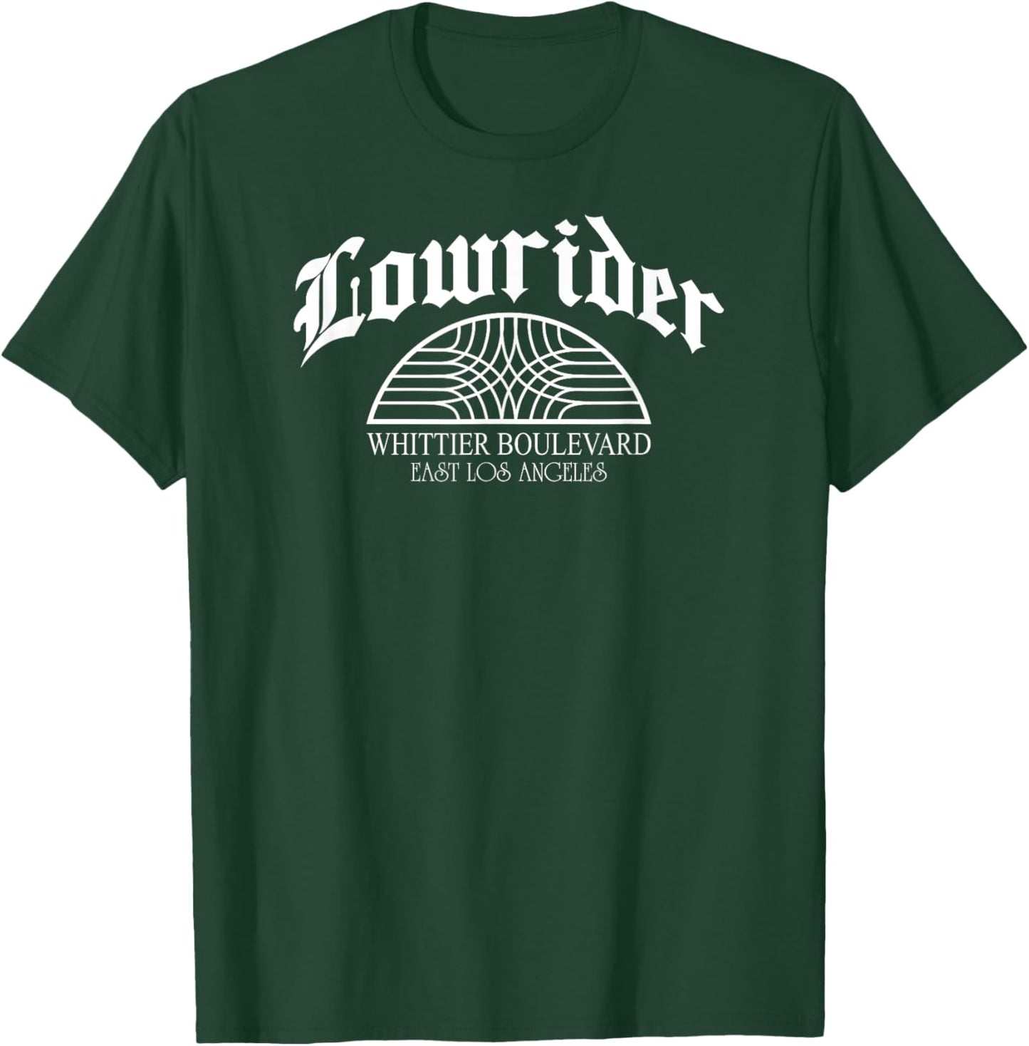 Lowrider Whittier Blvd Sign Retro Cholo Chicano Low Rider T-Shirt - T-Shirt | Forest