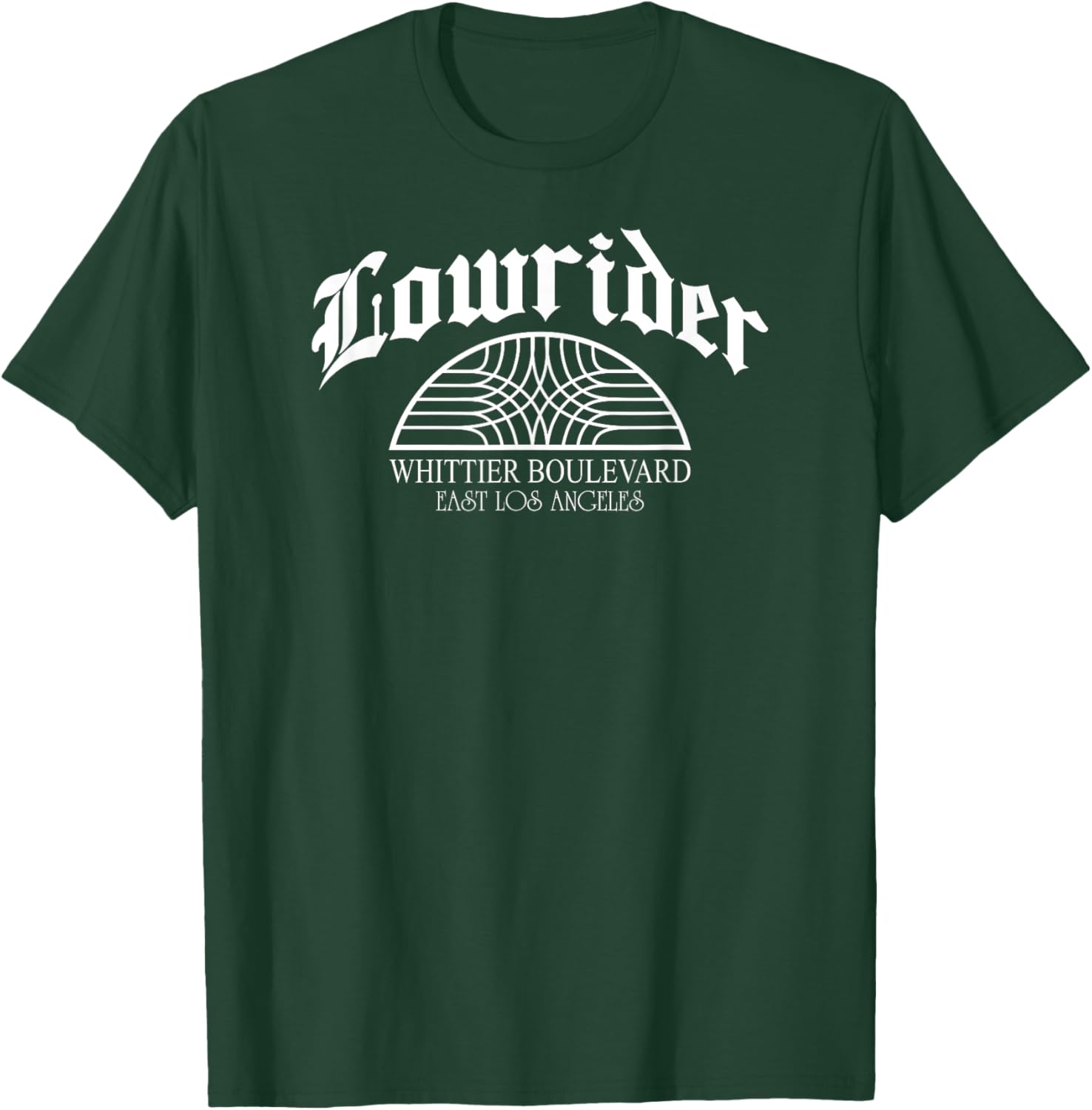 Lowrider Whittier Blvd Sign Retro Cholo Chicano Low Rider T-Shirt - T-Shirt | Forest
