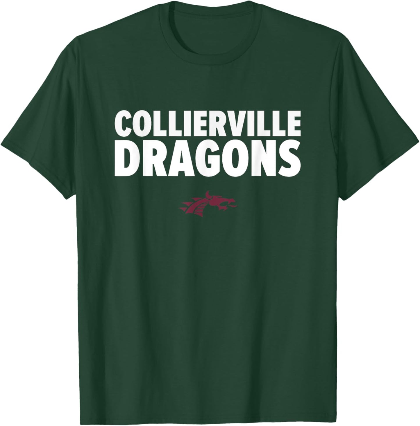 Collierville Dragons Logo Bold HS T-Shirt - T-Shirt | Forest