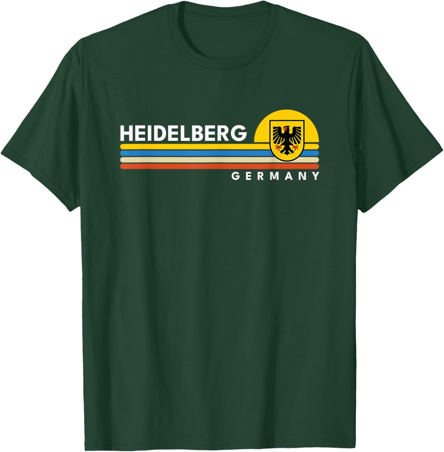 Heidelberg Germany Vintage Retro Souvenirs T-Shirt - T-Shirt | Forest