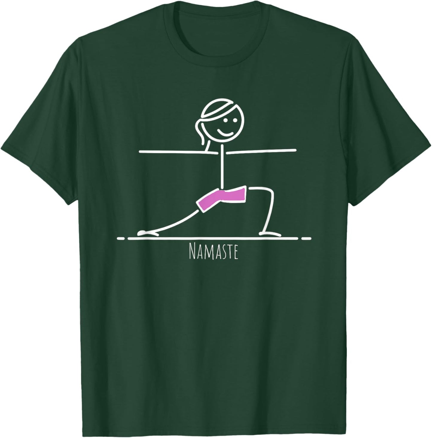 Namaste meditation clothing Funny Yoga T-Shirt - T-Shirt | Forest