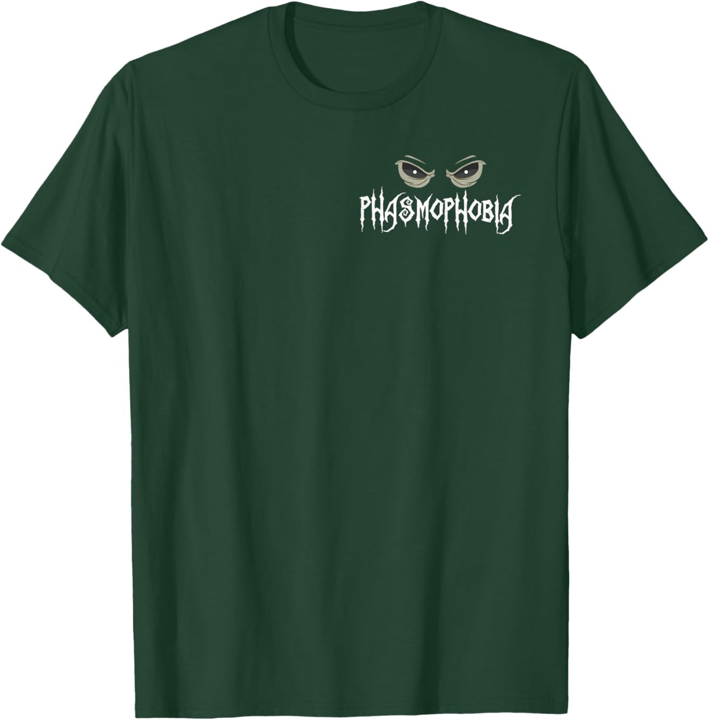 Phasmophobia Spooky Horror Eyes Ghost Hunting T-Shirt - T-Shirt | Forest
