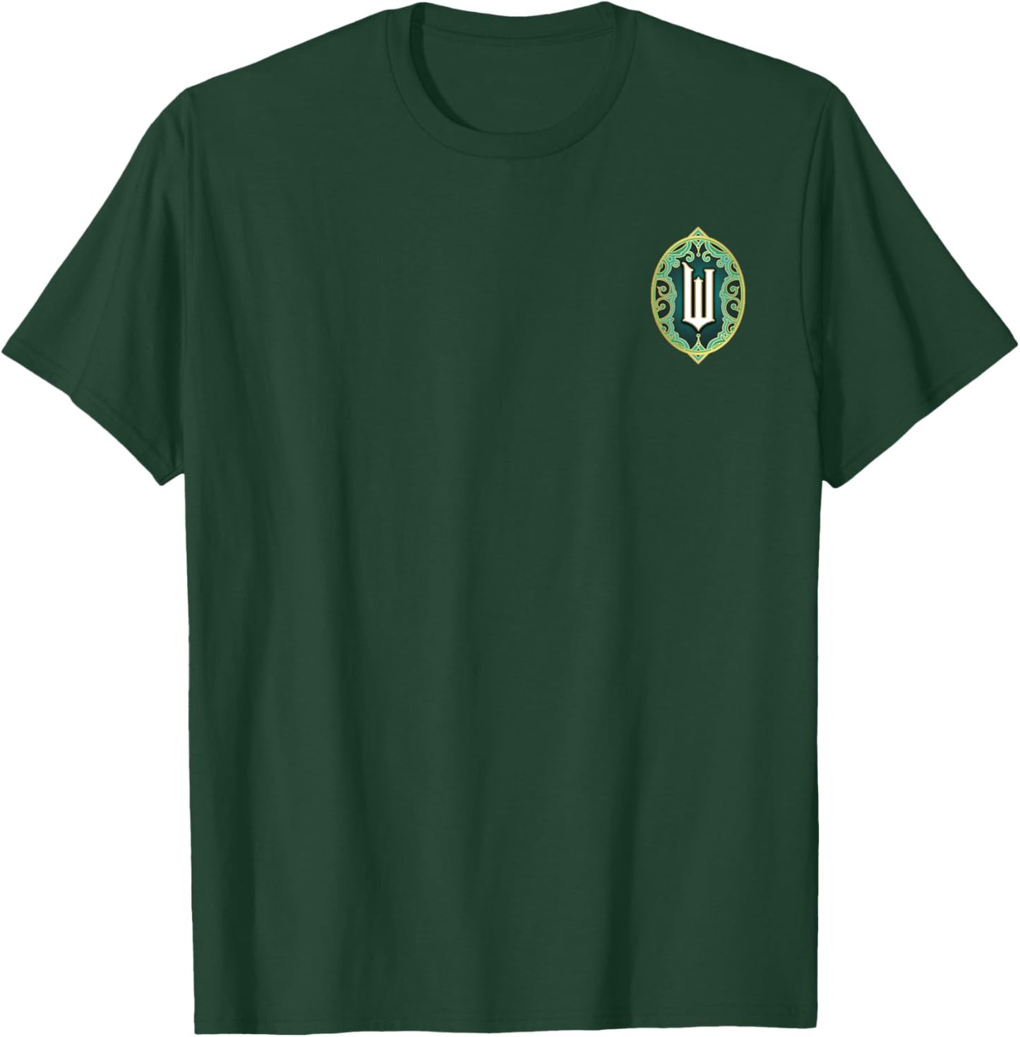 Wicked Wizard Face Emerald City Front & Back T-Shirt - T-Shirt | Forest